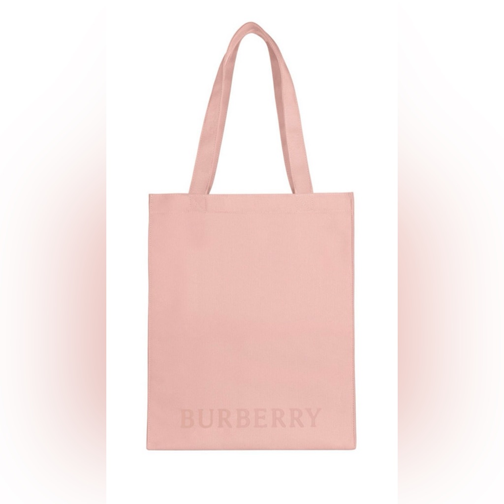 Burberry Her Pink Canvas Tote Bag Gwp New